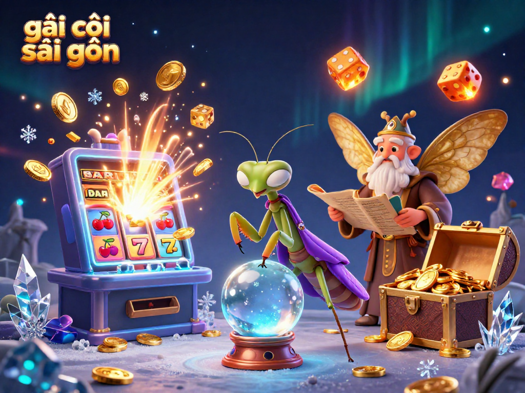Visualize the dynamic scene of gái gọi sài gòn with vibrant slot elements and captivating characters.
