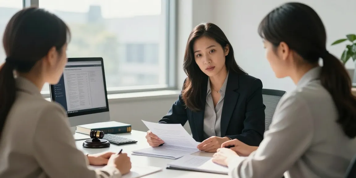 California personal injury lawyer assisting a client in a modern office setting, highlighting professional legal support.