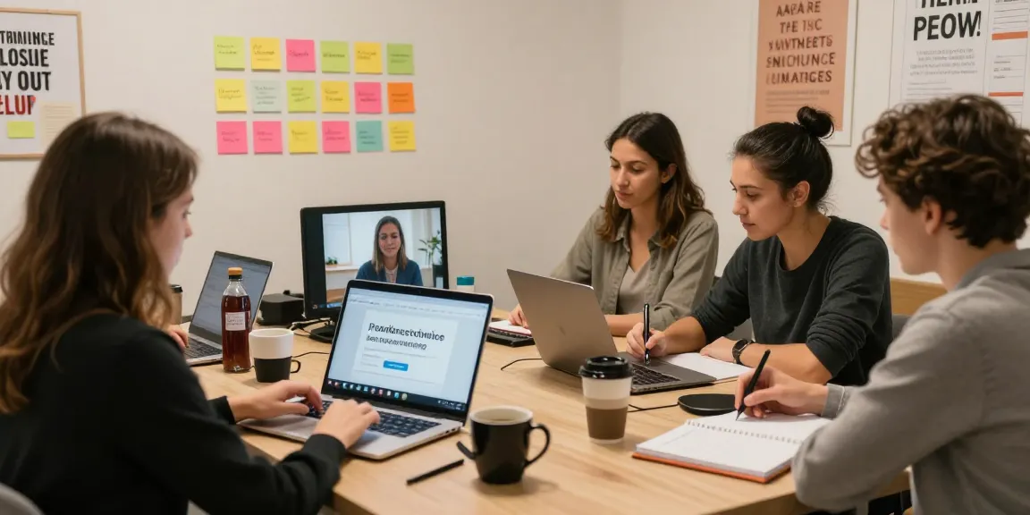 Adults engaging in online confidence classes for adults during an interactive session.