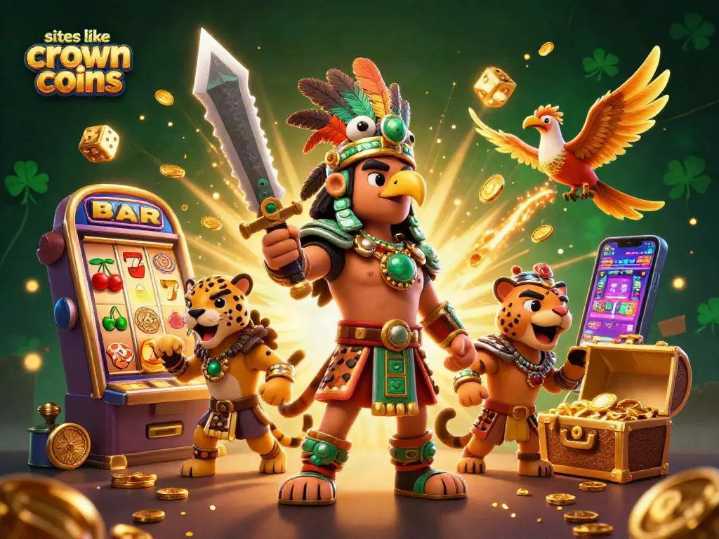 Experience thrilling gaming at sites like crown coins with jackpot machines and vibrant characters.
