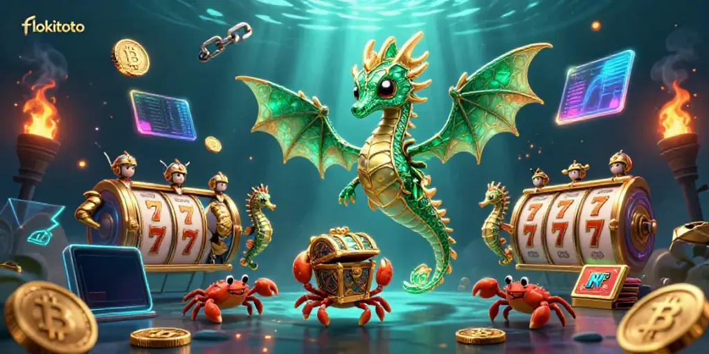 Join the fun with flokitoto gaming through our vibrant underwater world, featuring exciting slot elements.