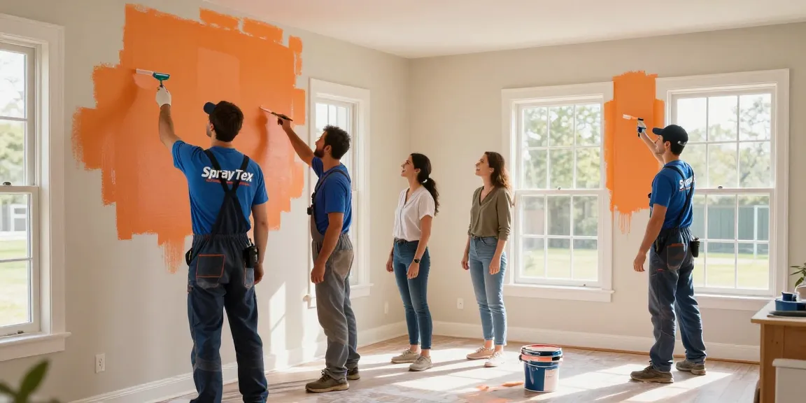 Spray tex painting company providing trusted local painting services, professional contractors enhancing homes in the community.