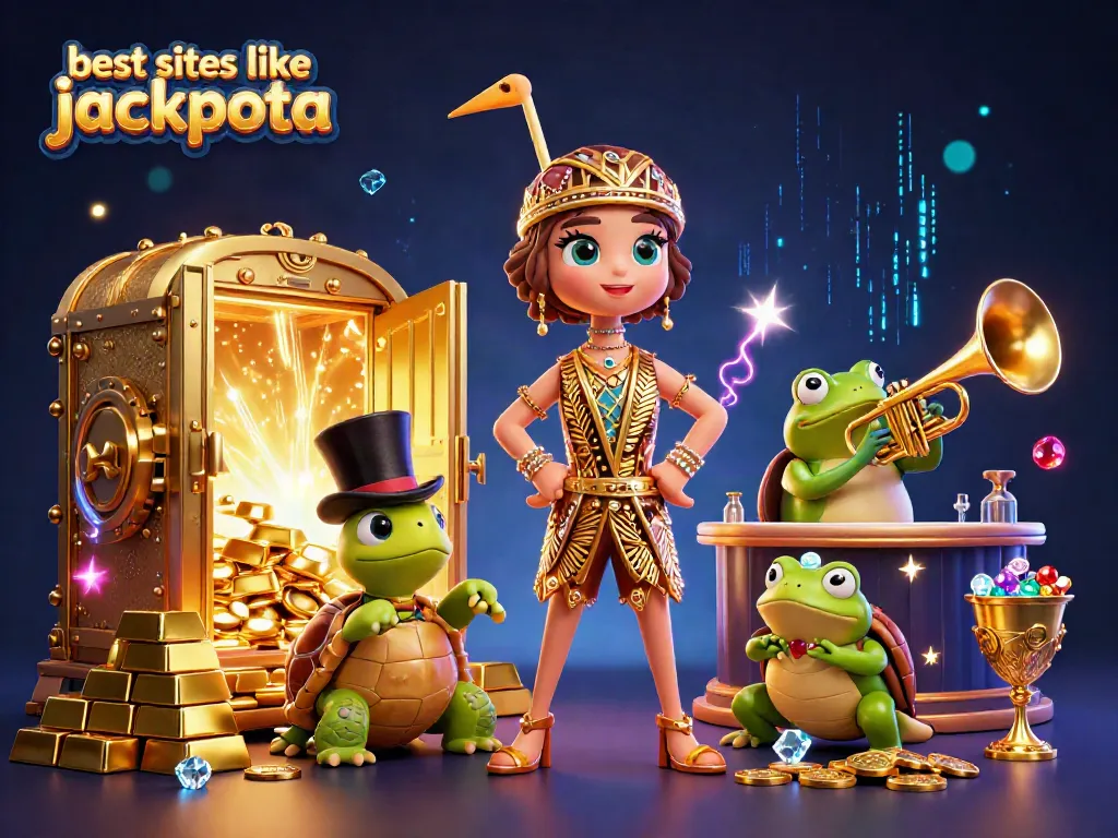 Play at the best sites like Jackpota with vibrant casino characters and exciting gold rewards.