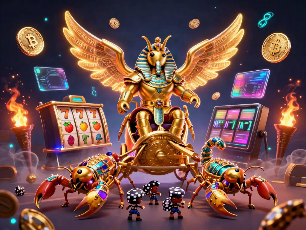 Putar slot berwarna-warni dengan scarab emas dan chariot yang menakjubkan.