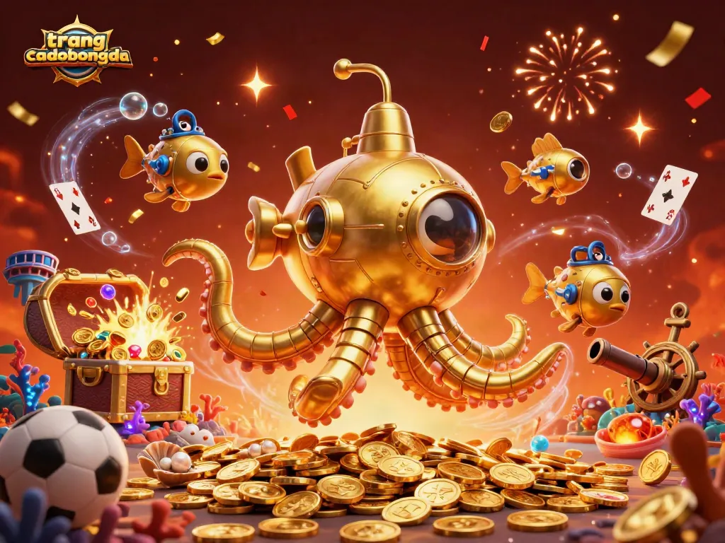 Experience the thrill of sports betting with trangcadobongda amidst underwater treasures and vibrant action.
