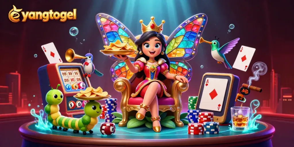 Experience excitement and swift results with eyangtogel's unique lottery machine featuring colorful numbered balls.